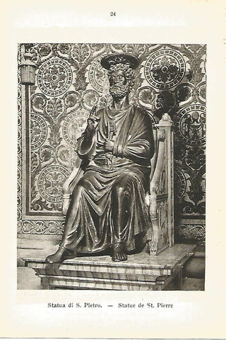 Lamina 781: VATICANO. Estatua de San Pedro