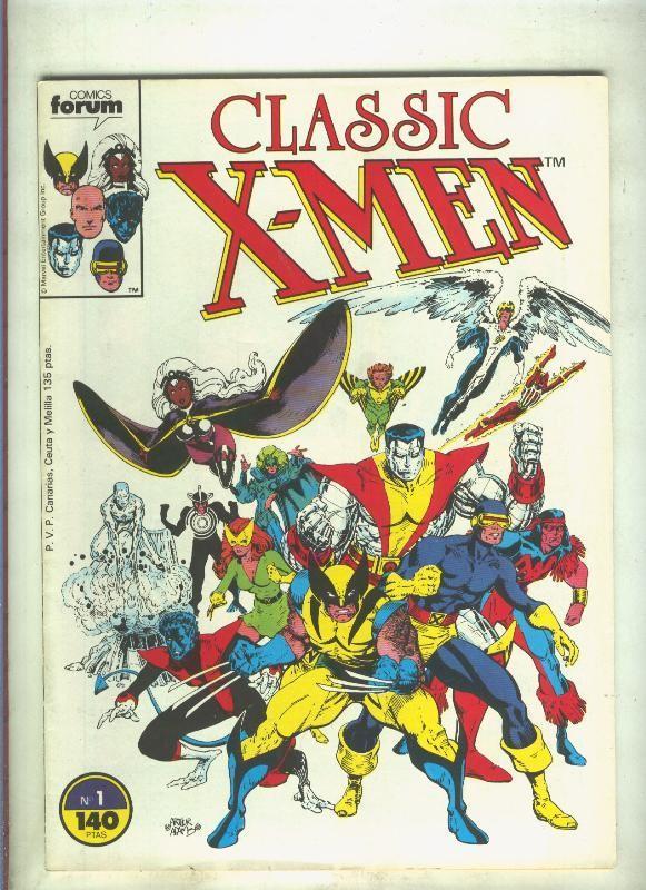 Classic X Men volumen 1 numero 01: Primera noche (numerado 1 en trasera)