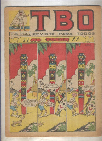 TBO numero 403: No tocar (Urda), (numerado 1 en trasera)