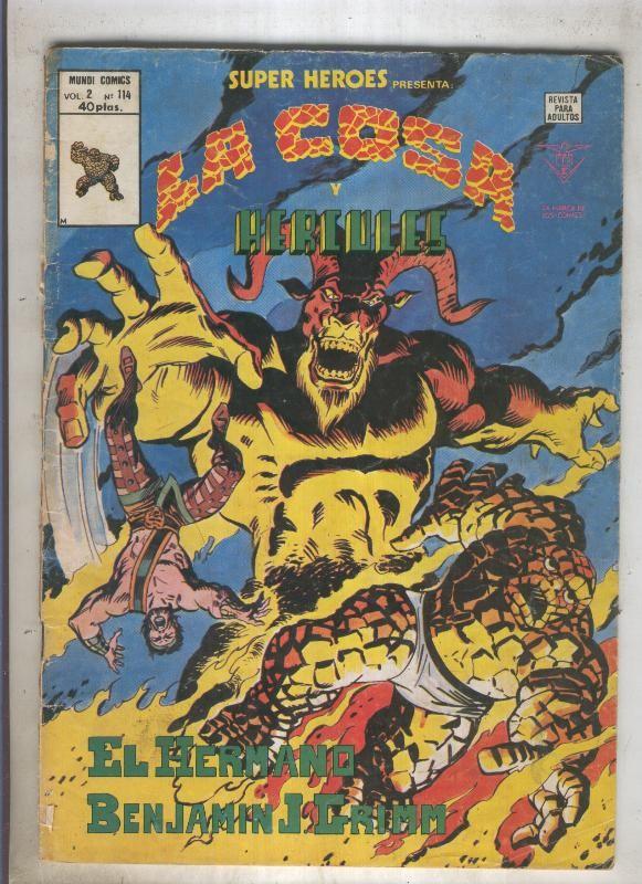 SUPER HEROES numero 114: LA COSA (5 contraportada)