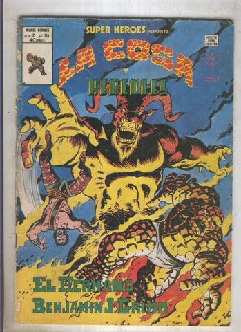 SUPER HEROES numero 114: LA COSA (5 contraportada)