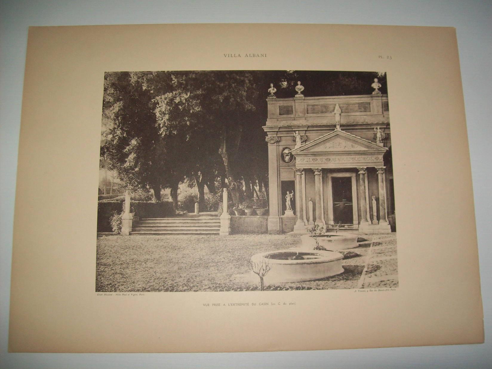 Lamina 1143: VILLA ALBANI. VUE PRISE A LEXTREMITE DU CASIN