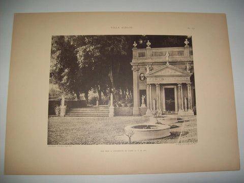 Lamina 1143: VILLA ALBANI. VUE PRISE A LEXTREMITE DU CASIN