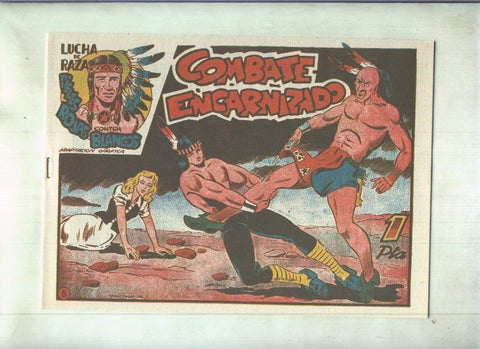 Facsimil: Lucha de Razas numero 08: Combate encarnizado