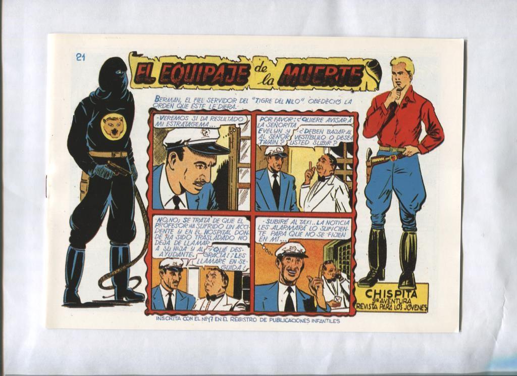 Facsimil: Chispita novena aventura numero 21: El equipaje de la muerte