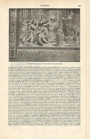 LAMINA ESPASA 17131: El sacrificio de Lystra por Rafael