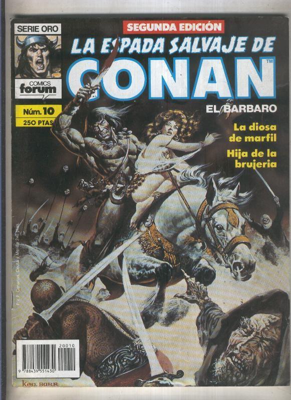 La Espada Salvaje de Conan volumen 1 segunda edicion numero 010 (numerado 1 en trasera) 
