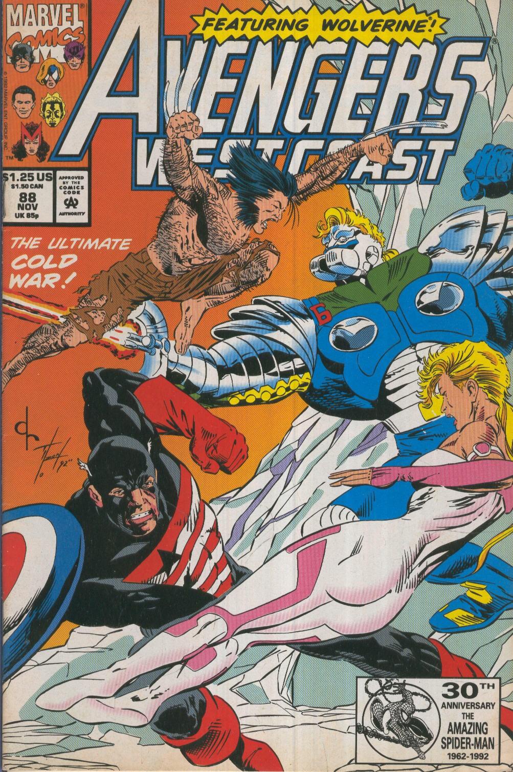 AVENGERS WEST COAST Vol.2 Numero 88: The Second Cold War