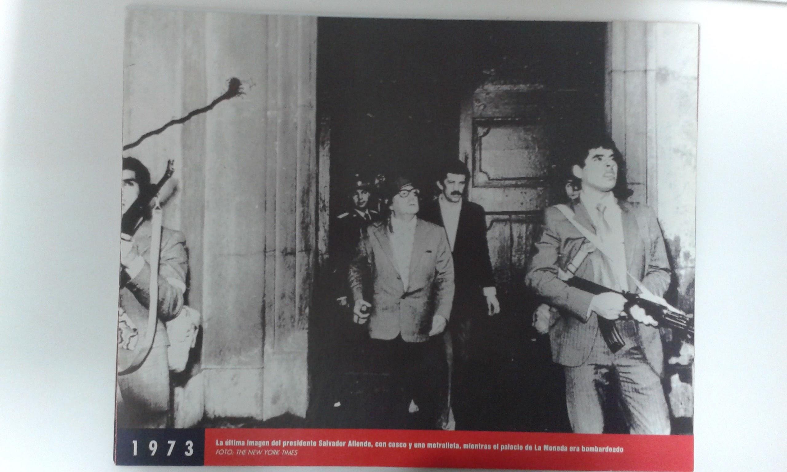 Fotos que hacen historia año 1973: Ultima imagen de Salvador Allende antes de su muerte