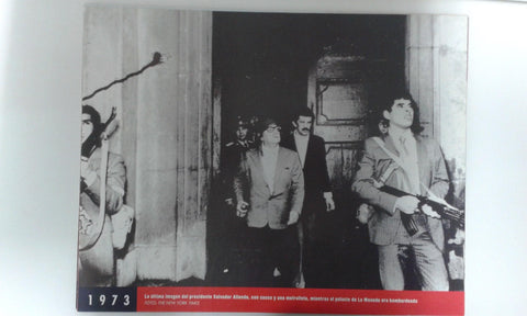Fotos que hacen historia año 1973: Ultima imagen de Salvador Allende antes de su muerte