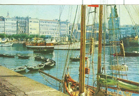 Postal 6368 : La Coruña, Darsena