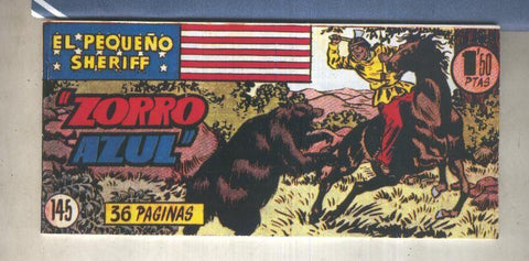 El Pequeño Sheriff facsimil numero 145: Zorro azul