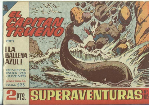 El Capitan Trueno original numero 525: La ballena azul