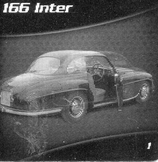 CROMO Coleccion Oficial de Tarjetas Lenticulares FERRARI. (Modelo: 166 Inter - Numero: 1)