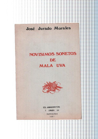 Novisimos sonetos de mala uva