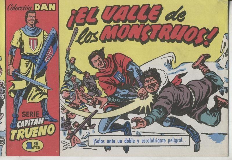 El Capitan Trueno facsimil numero 055: El valle de los monstruos
