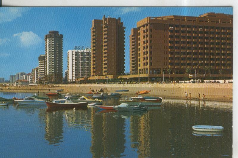 Postal 009851: Vista desde el puerto de Fuengirola en Malaga