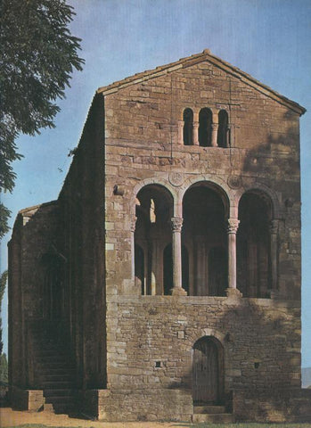 Album Grafico de España lamina 48: Palacio de Ramiro I en el naranco, Asturias