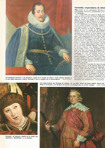 LAMINA MONITOR 0445: EL EMPERADOR FERNANDO II DE ALEMANIA POR LA ESCUELA DE RUBENS