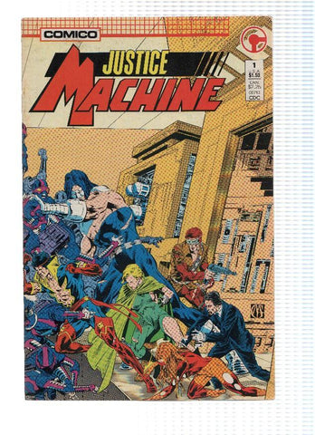 JUSTICE MACHINE, Volume 01, Numero 01: Heroes and Villains (Comico)