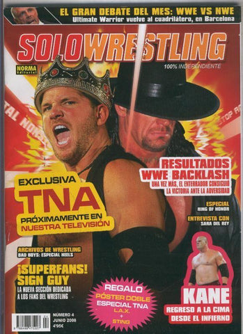 Solo Wrestling numero 004: poster de L.A.X y Sting