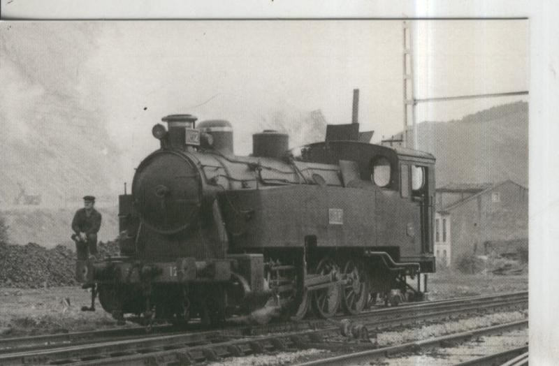 Postal 010933: Locomotora vapor 0-4-=T numero 12 en junta de obras del puerto de Gijon-Musel