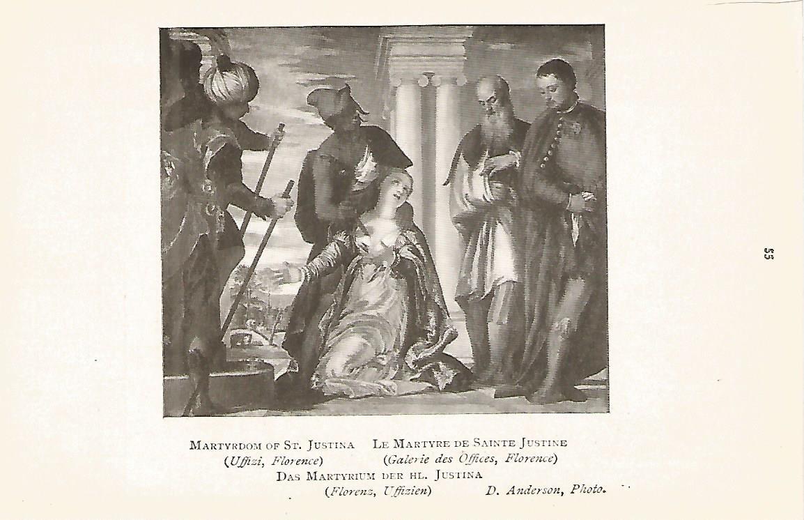 Lamina 489: VERONESE. Martirio de Santa Justina