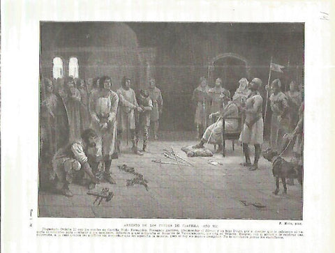 LAMINA 4527: Arresto de los Condes de Castilla (año 921)