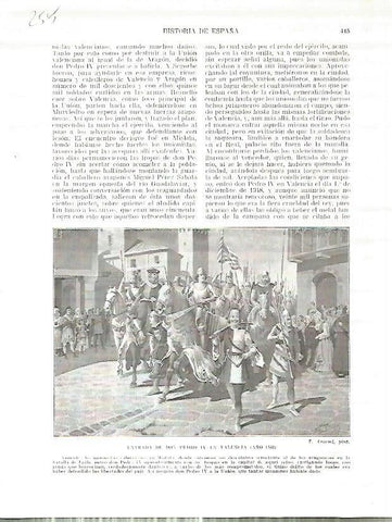 LAMINA 4768: Entrada de Pedro IV en Valencia (año 1348)