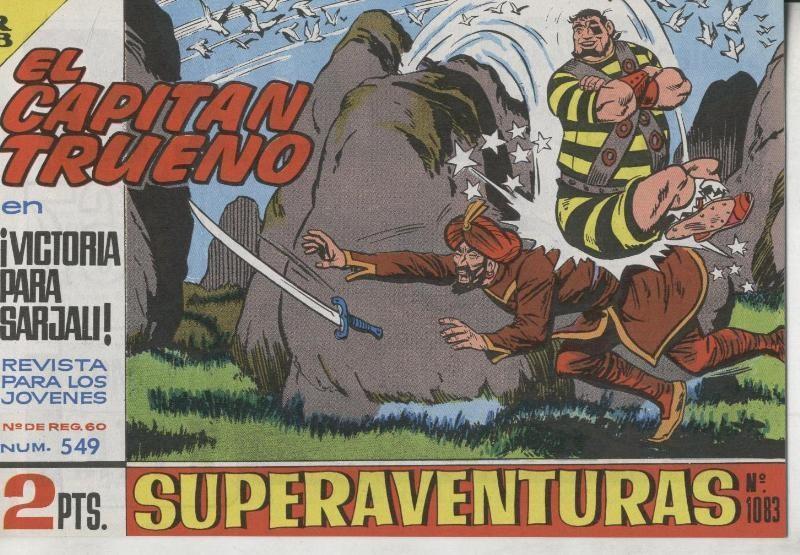 El Capitan trueno facsimil numero 549: Victoria para Sarjali