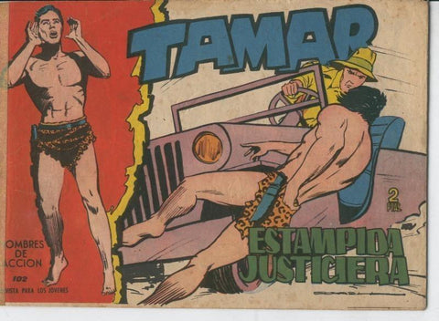 Tamar numero 102: Estampida justiciera (numerado 1 en trasera)