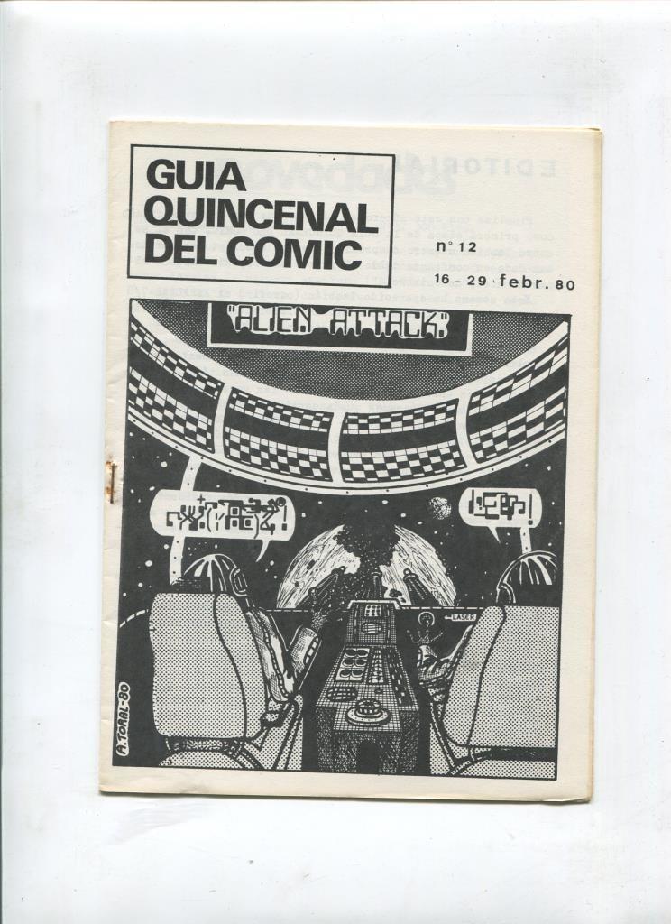 Fanzine: Guia quincenal del Comic numero 12 (1980)
