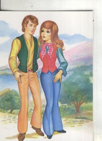 Postal 003714: Pareja romantica