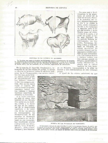 LAMINA 4608: Pinturas de Altamira y Muralla de Tarragona
