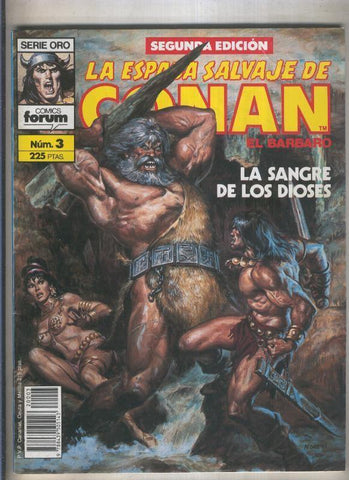 La Espada Salvaje de Conan volumen 1 segunda edicion numero 003 (numerado 4 en trasera)
