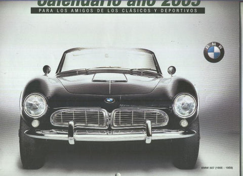 Calendario / Kalender / Calendrier / Calendar: 2005 : Coches clasicos y deportivoi