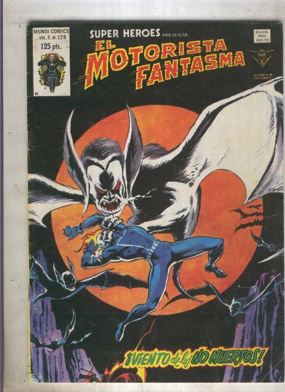 SUPER HEROES numero 129: EL MOTORISTA FANTASMA (1contraportada) 