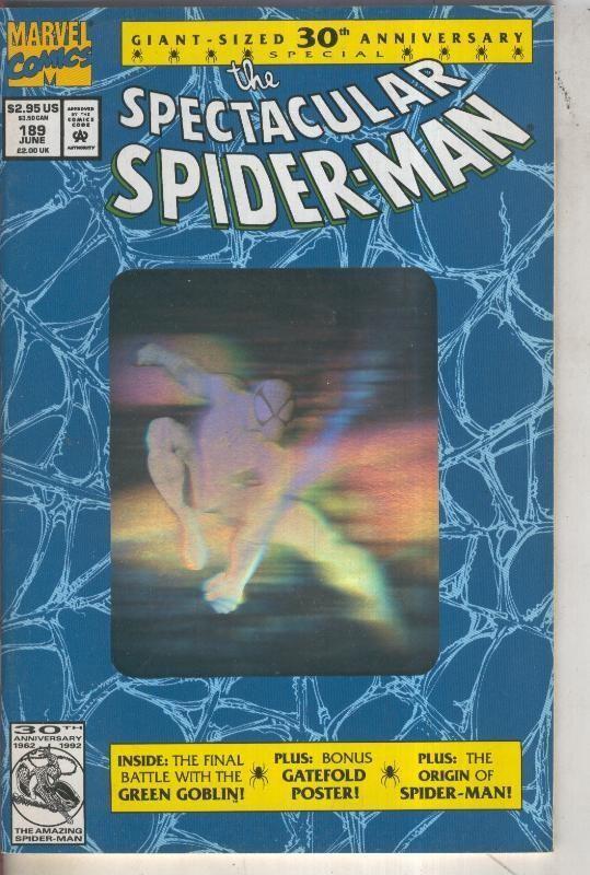 The Spectacular Spider-Man volumen 1 numero 189 (1992)  (holograma en cubierta)