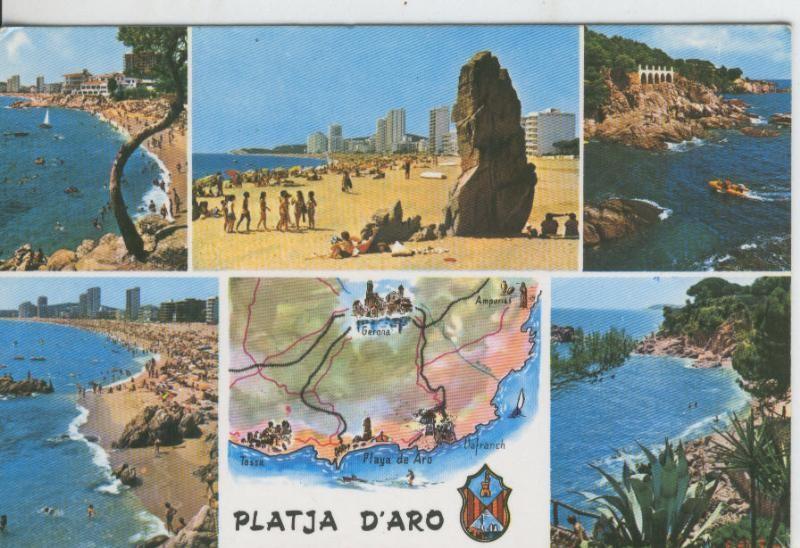 Postal 07949 : Playa de Aro,. vistas varias
