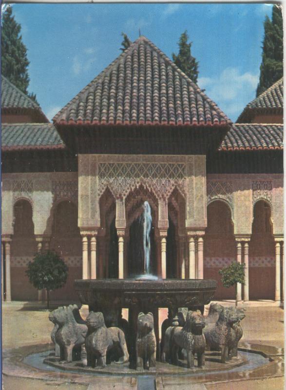 Postal 4723 : Patio de los Leones de la Alhambra en Granada