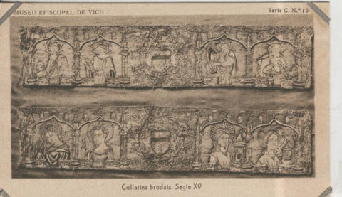 Postal 010237: Vich: museo episcopal: Collarins brodats
