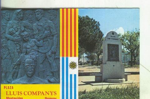 Postal 005506 : Plaza Lluis Company en Montevideo-Uruguay