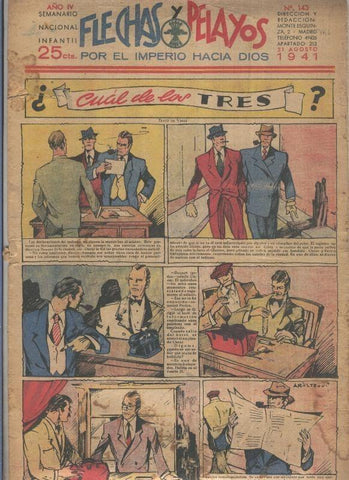 Flechas y Pelayos numero 143 del  31.agosto.1941