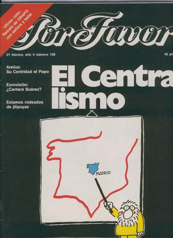Por Favor numero 138,  21 febrero 1977: El centralismo