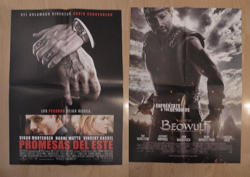 Poster doble cine: Beowulf y Promesas del este