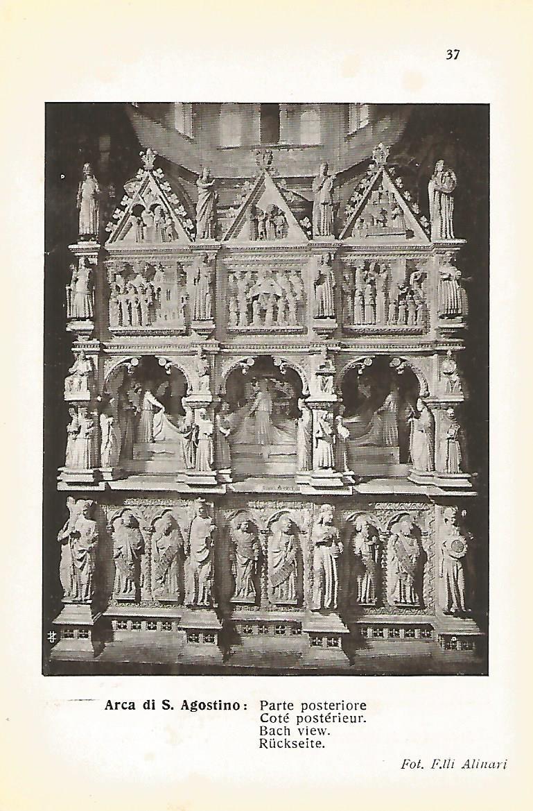 Lamina 662: PAVIA. Arca de San Agostino. Parte posterior