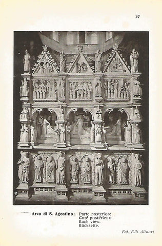 Lamina 662: PAVIA. Arca de San Agostino. Parte posterior