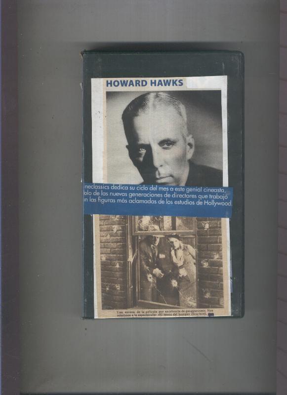 Video VHS: Howard Hawks , en trasera nota indicando 1ª parte de David Lean y 