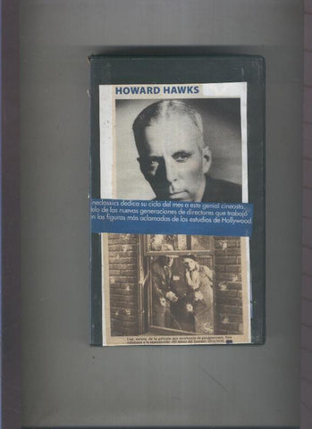 Video VHS: Howard Hawks , en trasera nota indicando 1ª parte de David Lean y 