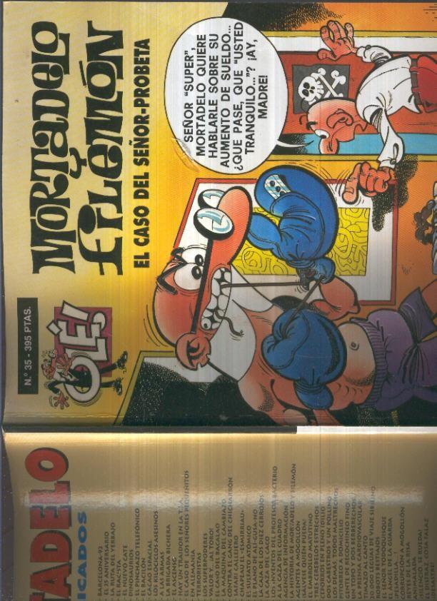 Ole numero 035: Mortadelo y Filemon; El caso del señor probeta (cubierta de relieve)